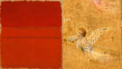 Mark Rothko, Reds no. 5 / Giotto, Kreuzigung und Marientod