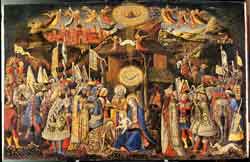 Antonio Vivarini und Giovanni d' Allemagna, Die Anbetung der Könige, um 1441-45